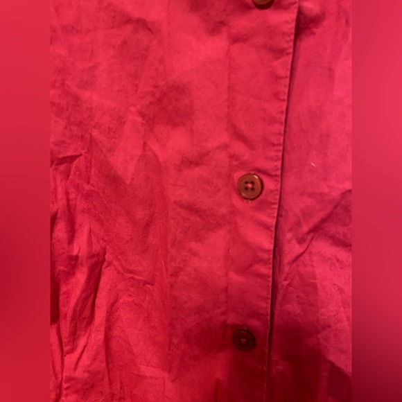 JG Hook size 1X dark pink 3/4 sleeve button down shirt - Picture 5 of 6